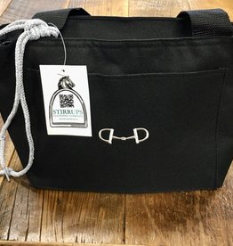 Stirrups D-Ring Bit Insulated Lunch Tote Black