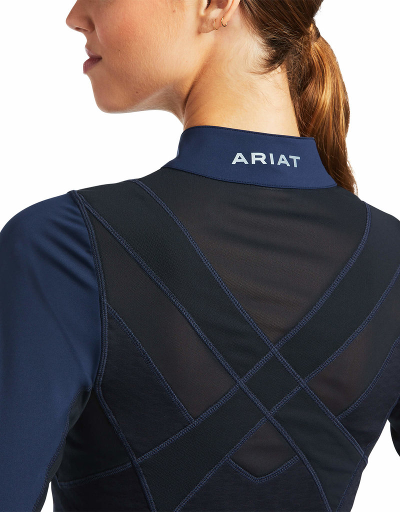 Ariat Ariat Women's Ascent 1/4 Zip Long Sleeve Navy