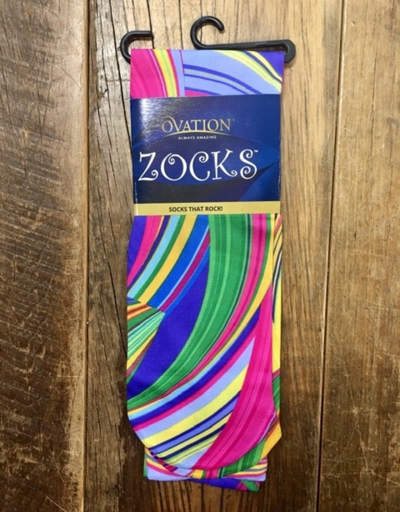 Ovation Ovation Ladies Zocks Boot Socks Braided Colors