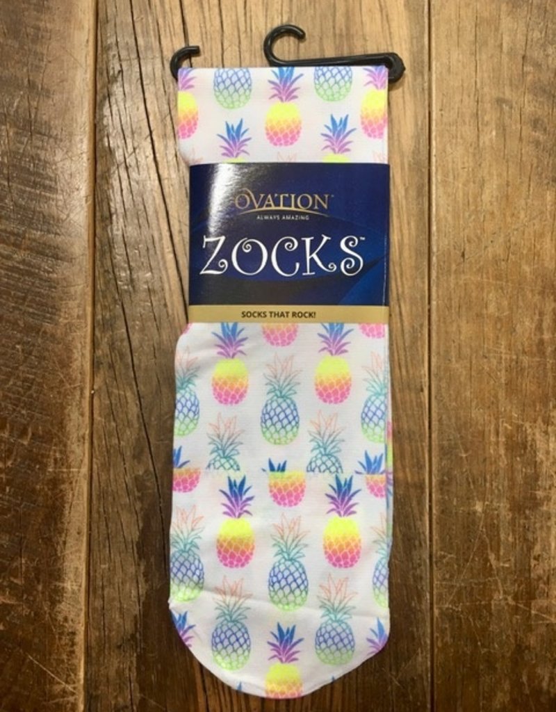 Ovation Ovation Ladies Zocks Boot Socks Poppin' Pineapples