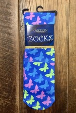 Ovation Ovation Ladies Zocks Boot Socks Bright Butterflies