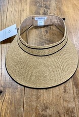 Carkella Carkella Lily Visor Beige/Black Stripe