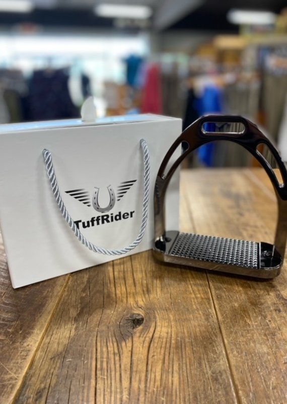 Tuffrider TuffRider Aluminum Stirrups Black Nickel 4.5"