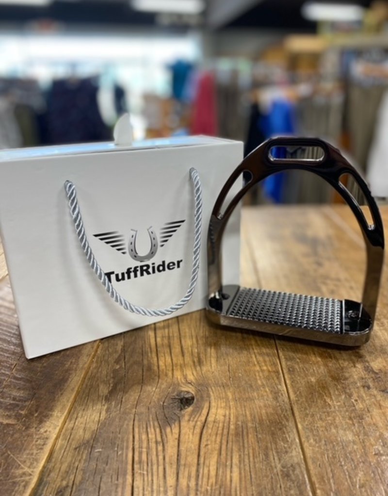 Tuffrider TuffRider Aluminum Stirrups Black Nickel 4.5"