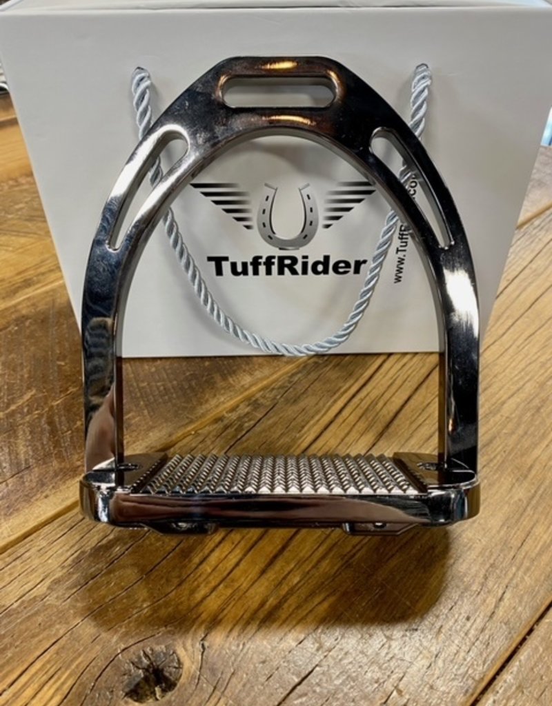 Tuffrider TuffRider Aluminum Stirrups Black Nickel 4.5"