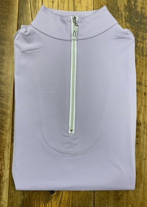 The Tailored Sportsman The Tailored Sportsman Ladies Icefil Short Sleeve Soft Purple/Silver White