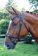 Red Barn Bridlework Red Barn Arena Dressage Bridle Brown With Black Padding Full