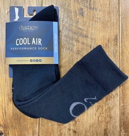 Ovation Ovation Cool Air Ladies Boot Socks Black 7-10