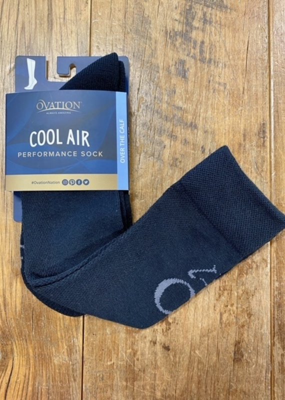 Ovation Ovation Cool Air Ladies Boot Socks Black 7-10