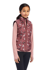Ariat Ariat Youth Bella Reversible Vest Wild Ginger Ponies/Mulberry