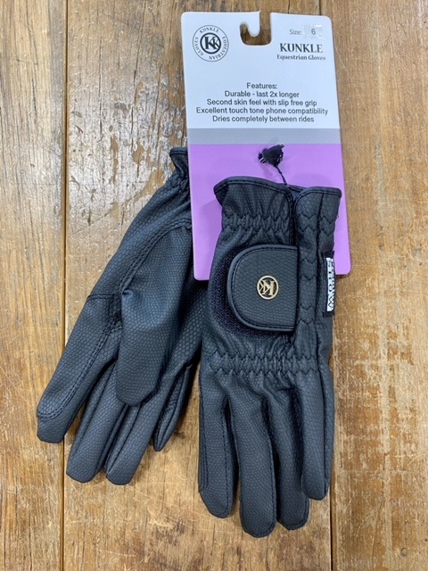 Kunkls Kunkle Premium Show Gloves Black - Franklin Saddlery