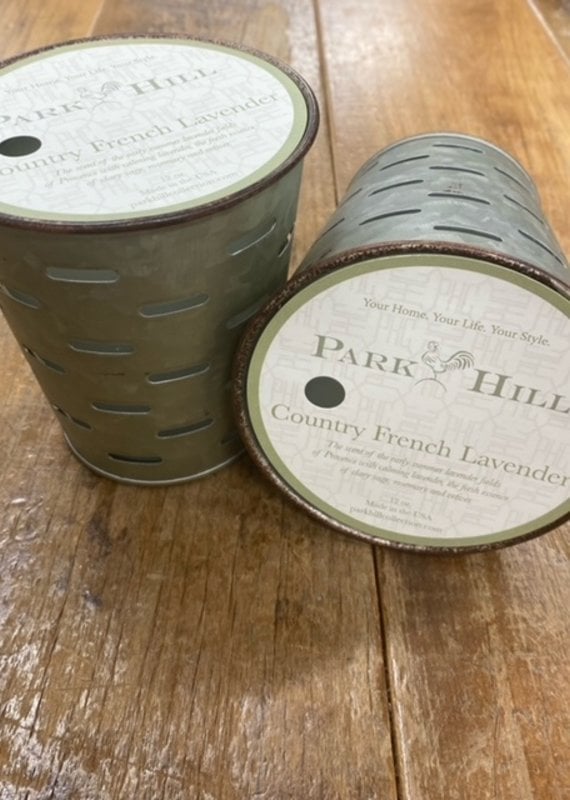 Park Hill Park Hill Country French Lavender Olive Bucket Candle