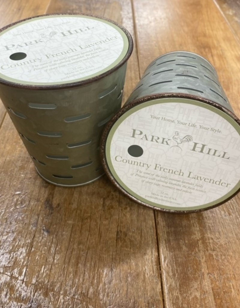 Park Hill Park Hill Country French Lavender Olive Bucket Candle