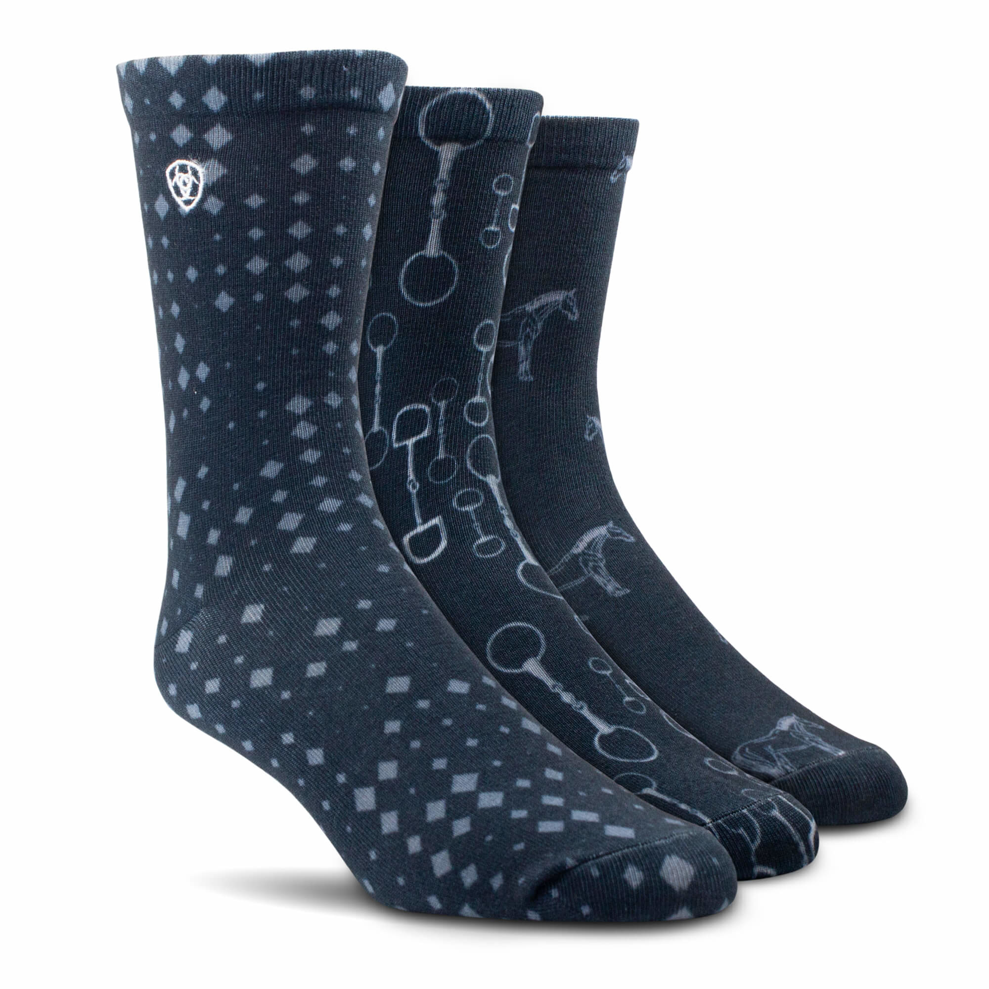 Ariat Tek Performance Boot Socks Artic/Navy