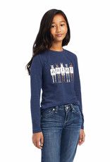 Ariat Ariat Youth Fan Club Long Sleeve Navy Heather