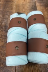 Sixteen Cypress Sixteen Cypress Leatherette Polos Light Blue/Cognac