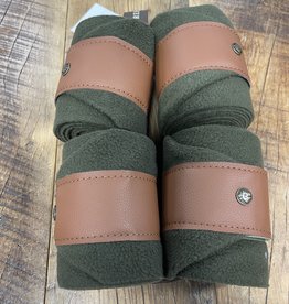 Sixteen Cypress Sixteen Cypress Leatherette Polos Dark Olive/Cognac