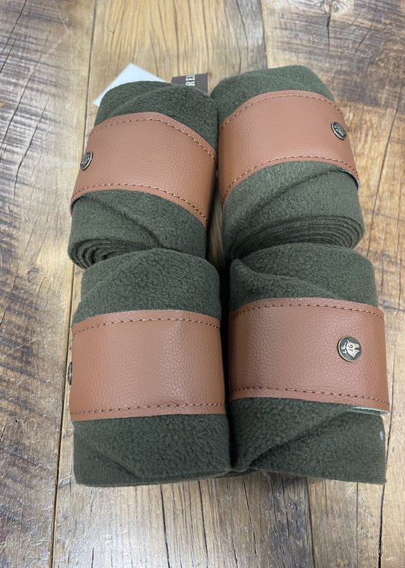 Sixteen Cypress Sixteen Cypress Leatherette Polos Dark Olive/Cognac