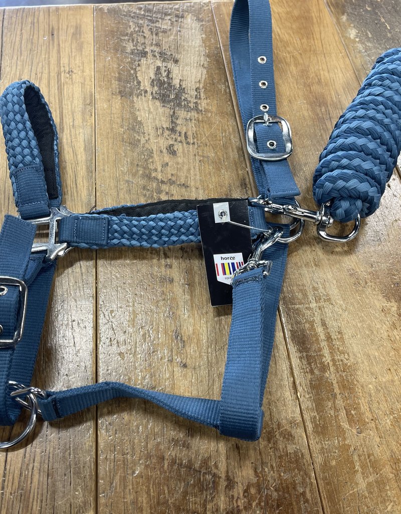 Horze Horze Chicago Halter And Lead Rope Set Lagoon Blue/ Aegean Blue