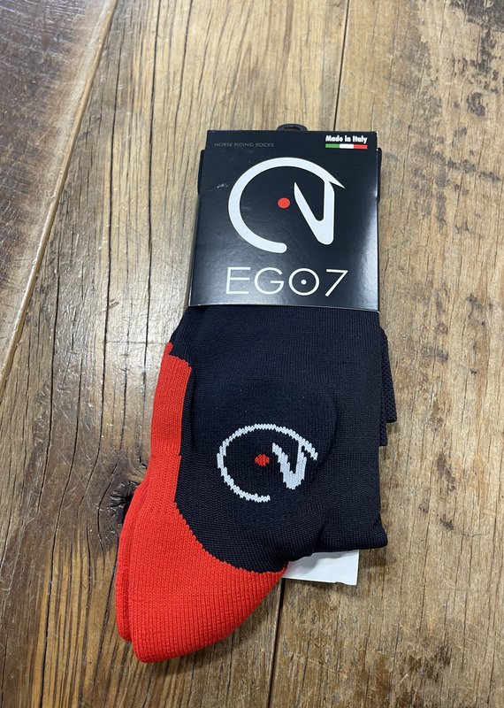 Ego7 Ego 7 Ego Unisex Black/Red Tall Boot Socks