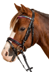 Waldhausen Waldhausen Star Pinky Bedazzled Black Pony Bridle