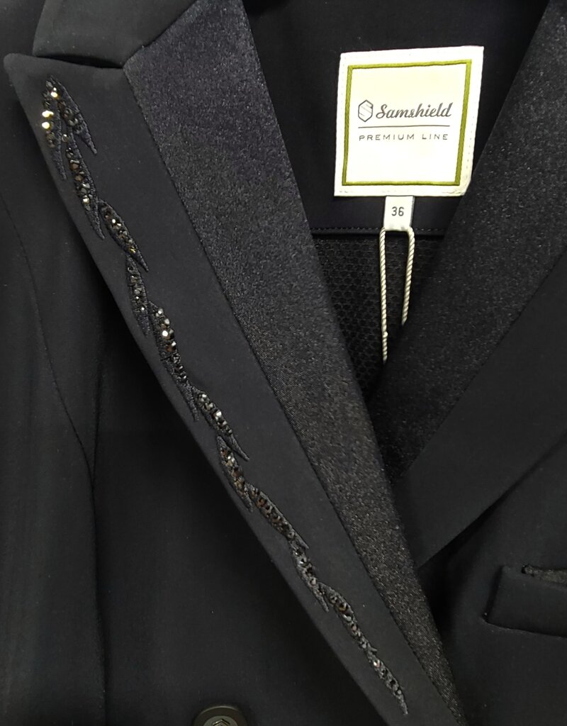 Samshield Samshield Frac Short Crystal Flower Show Coat Black Size 36FR/6US