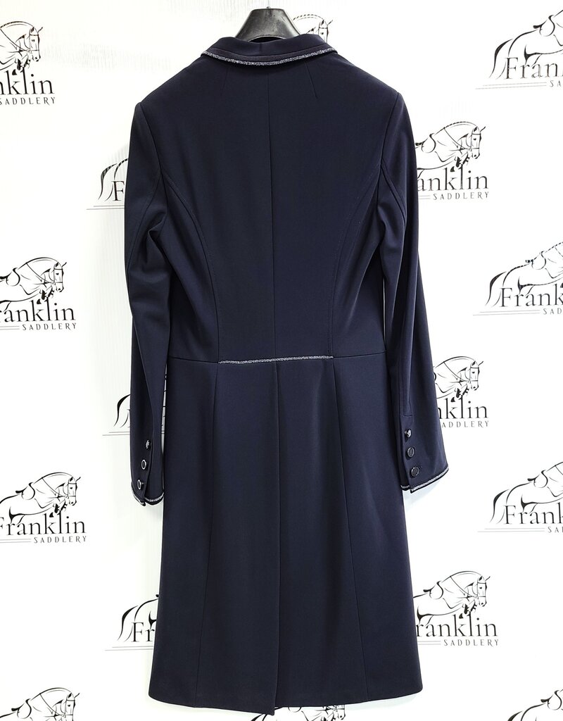 Samshield Samshield Long Frac Crystal Fabric Show Coat Navy Size 36FR/6US
