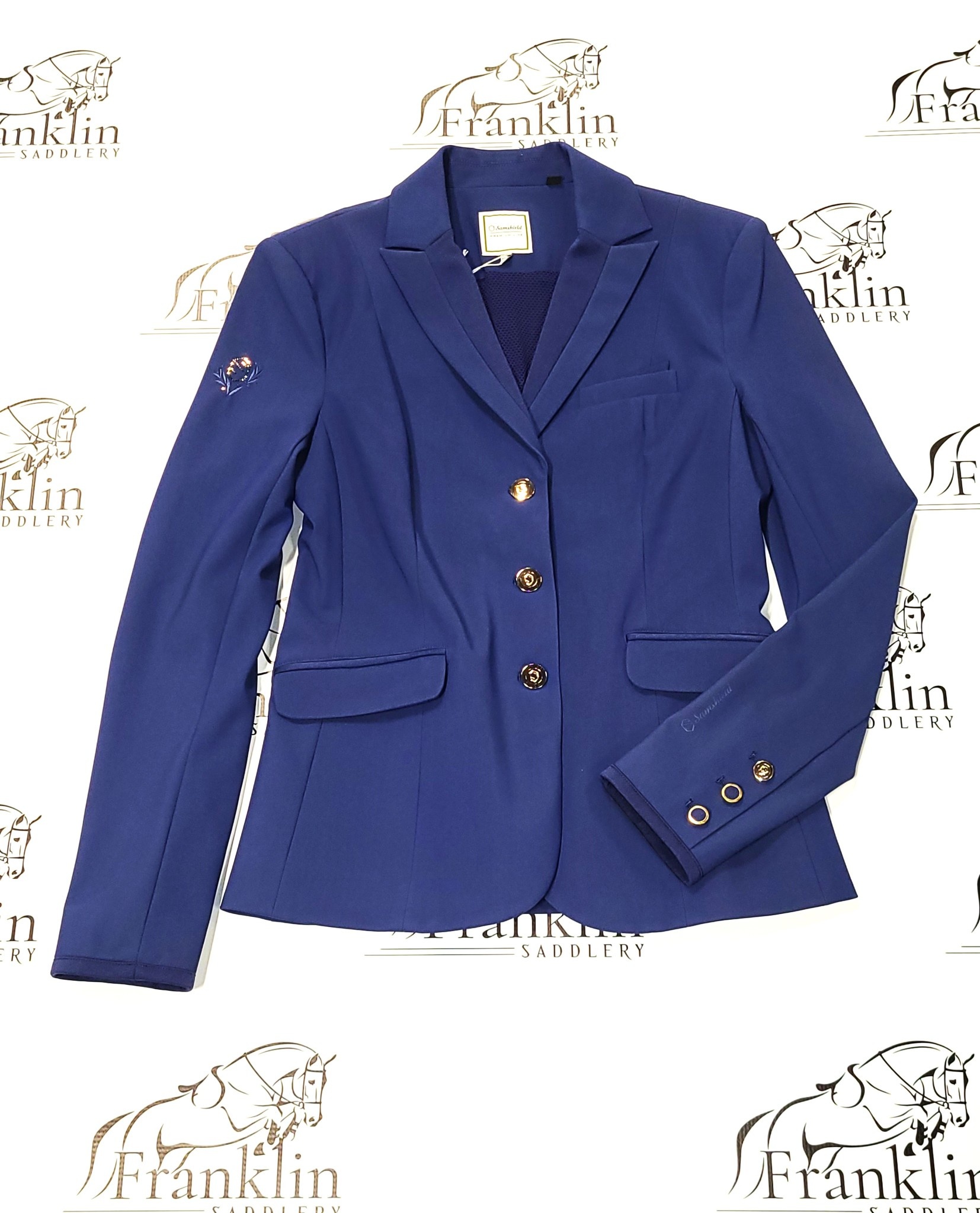 Samshield Women's Louise Show Coat Royal Blue/Rose Gold - Franklin Saddlery