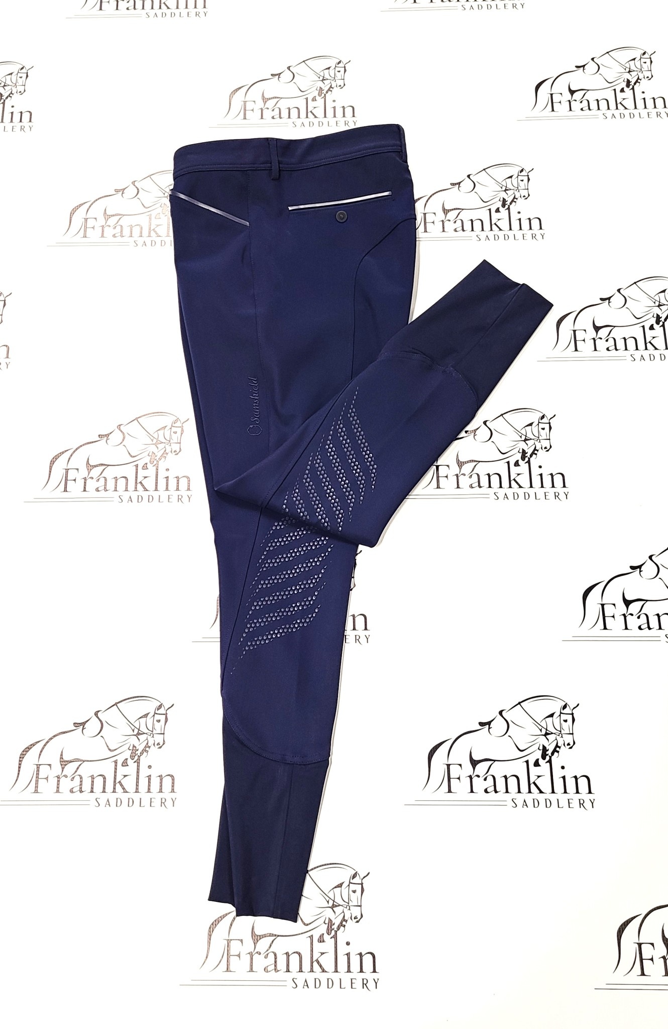 Samshield Raphael Knee Patch Breech Night Blue 42 Franklin Saddlery