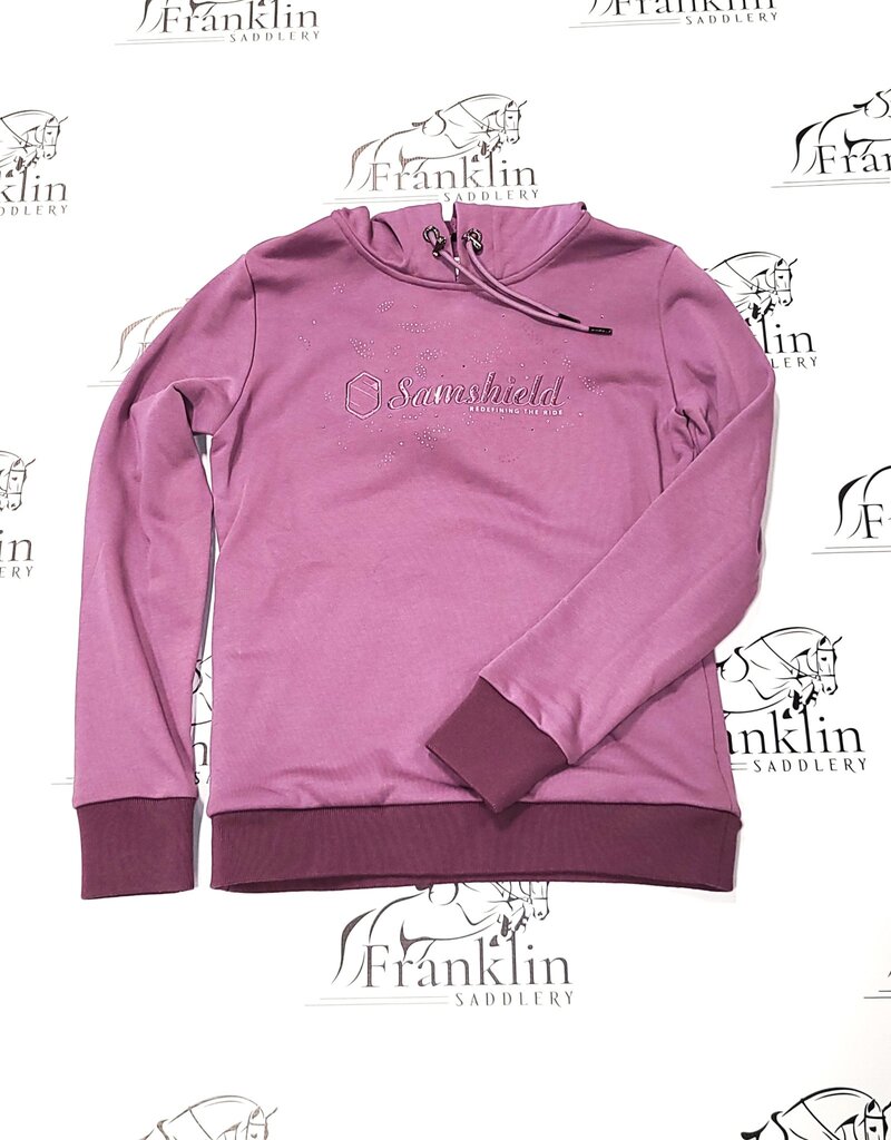 Samshield Samshield Bonnie Windy Hooded Sweatshirt Dusty Pink With Black Chrome Small
