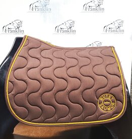 Butet Butet Saddle Pad Brown with Gold Piping