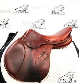 Antares Connexion Jumping Saddle 17.5" Seat 1AB Flaps Consignment #613