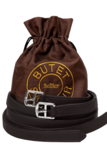 Butet Butet Standard Lined Stirrup Leathers 135cm 54in Cachou