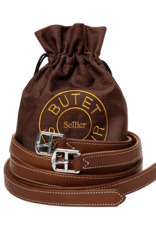 Butet Butet Standard Lined Stirrup Leathers 105cm 42in Gold
