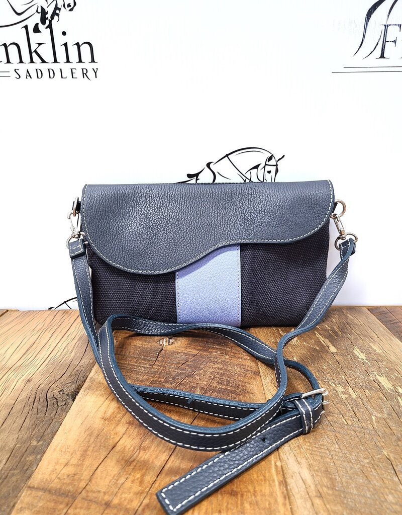 Oughton Oughton Paddock Crossbody Vintage Canvas Iconic Navy