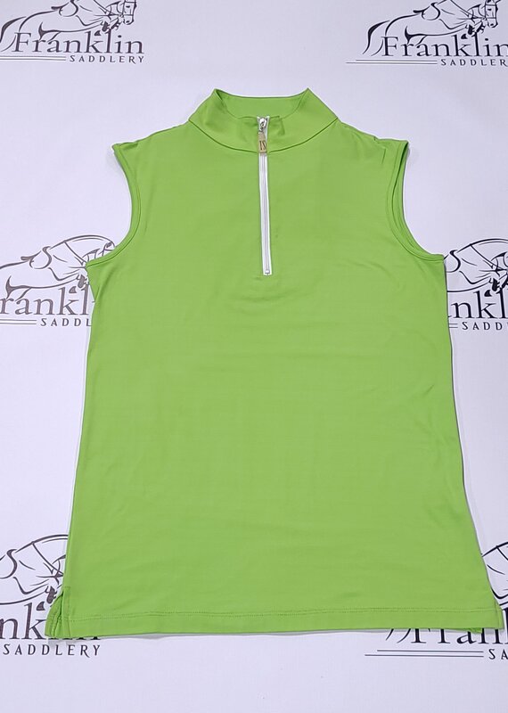 The Tailored Sportsman The Tailored Sportsman Ladies Icefil Sleeveless Apple Green/ White