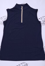 The Tailored Sportsman The Tailored Sportsman Ladies Icefil Sleeveless Navy/White/Gold