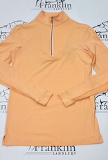 The Tailored Sportsman The Tailored Sportsman Ladies Long Sleeve Icefil Orange Crush/ Rose Gold White