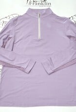 The Tailored Sportsman Ladies Icefil Sunshirt Long Sleeve Soft Purple/Silver