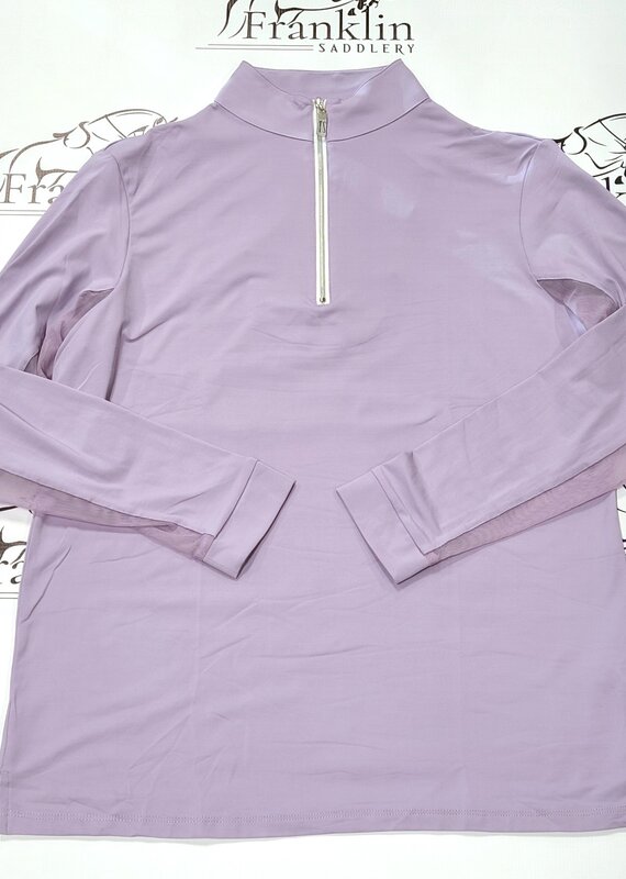 The Tailored Sportsman Ladies Icefil Sunshirt Long Sleeve Soft Purple/Silver