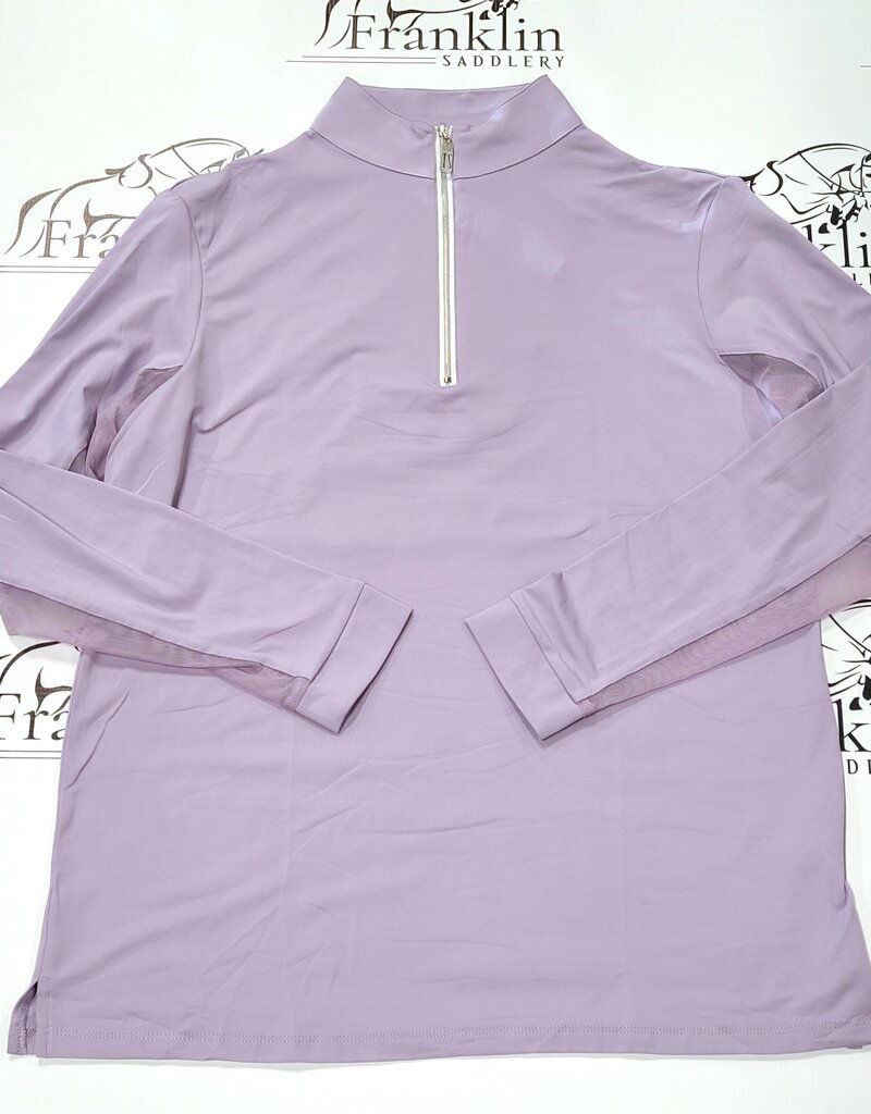 The Tailored Sportsman Ladies Icefil Sunshirt Long Sleeve Soft Purple/Silver