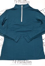 The Tailored Sportsman The Tailored Sportsman Ladies IceFil Long Sleeve Sun Shirt Dark Teal/White