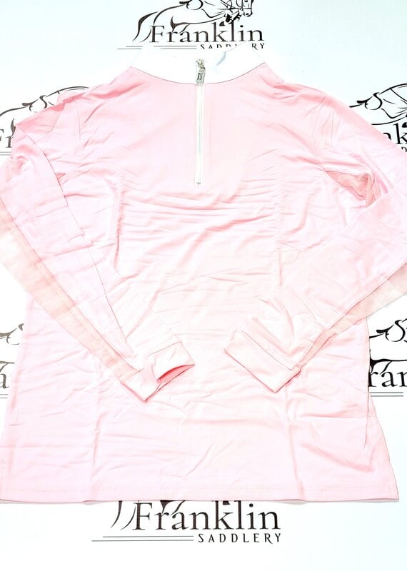 The Tailored Sportsman The Tailored Sportsman Ladies Icefil Long Sleeve Ice Pink/ White