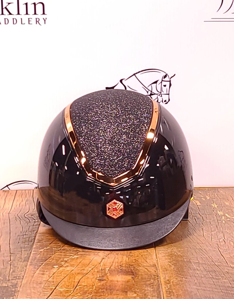 Charles Owen Charles Owen Kylo Black Gloss/Rose Gold Sparkly With MIPS
