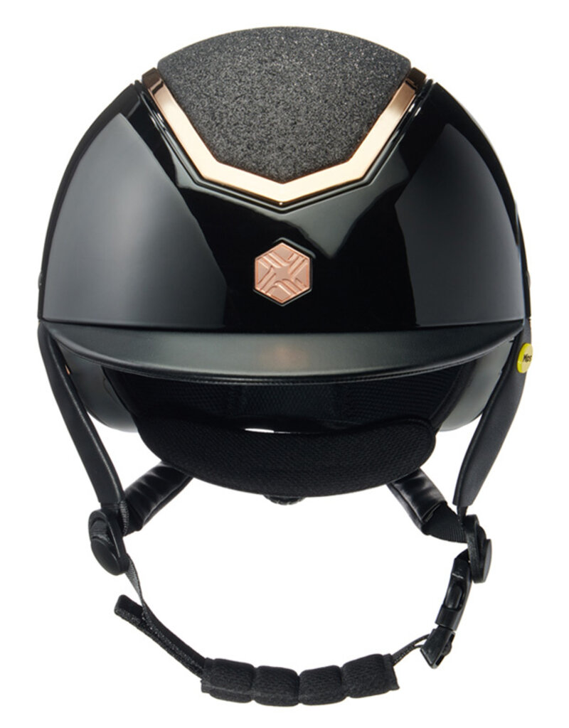 Charles Owen Charles Owen Kylo Black Gloss/Rose Gold Sparkly With MIPS