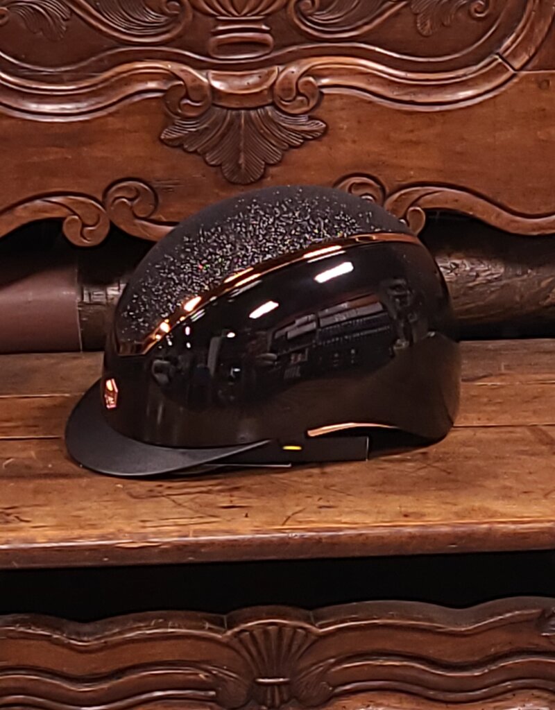 Charles Owen Charles Owen Kylo Black Gloss/Rose Gold Sparkly With MIPS