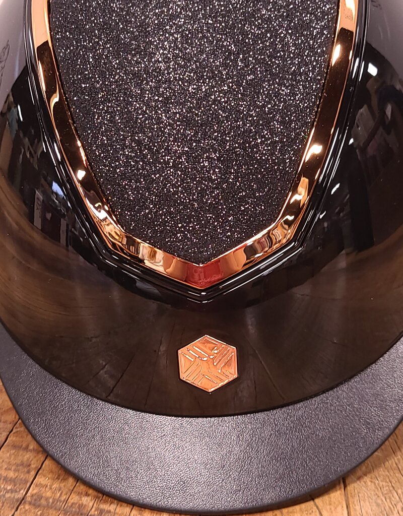 Charles Owen Charles Owen Kylo Black Gloss/Rose Gold Sparkly With MIPS