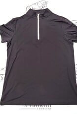 The Tailored Sportsman The Tailored Sportsman Ladies Icefil Short Sleeve Black/ Silver White