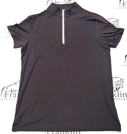 The Tailored Sportsman The Tailored Sportsman Ladies Icefil Short Sleeve Black/ Silver White