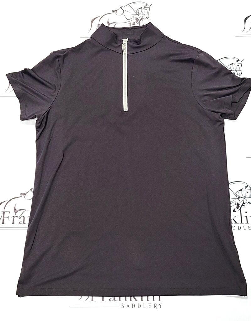 The Tailored Sportsman The Tailored Sportsman Ladies Icefil Short Sleeve Black/ Silver White